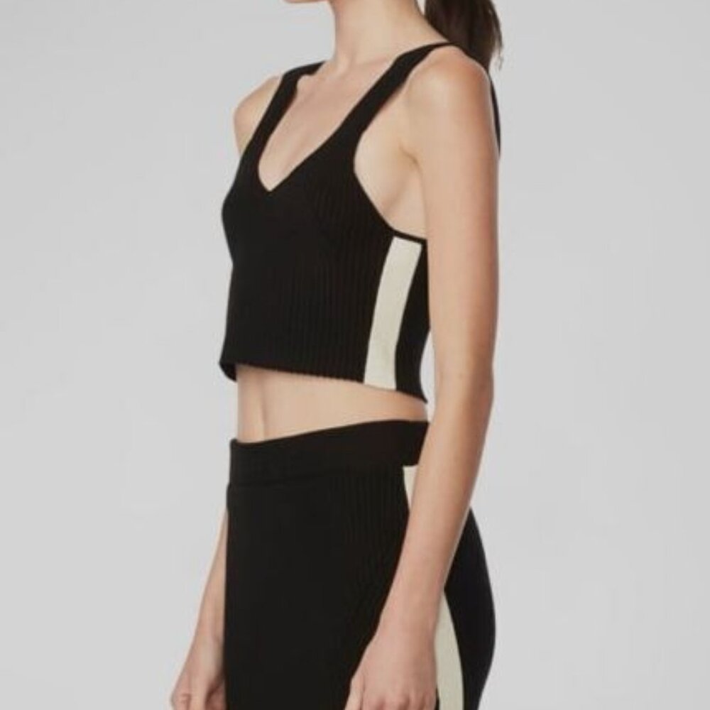 Herve by Herve Leger Rib Crop Top